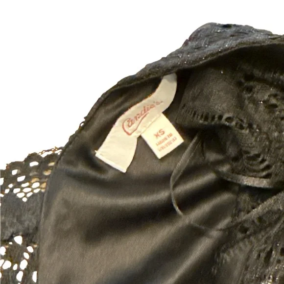 5/$25 Candie’s Black Lace Midi Dress - Picture 6 of 6